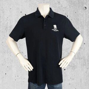 Under Armour Wounded Warrior Project Polo Shirt Size Large Black